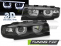 Preview: 3D LED Angel Eyes Scheinwerfer für BMW 7er E38 94-98 schwarz